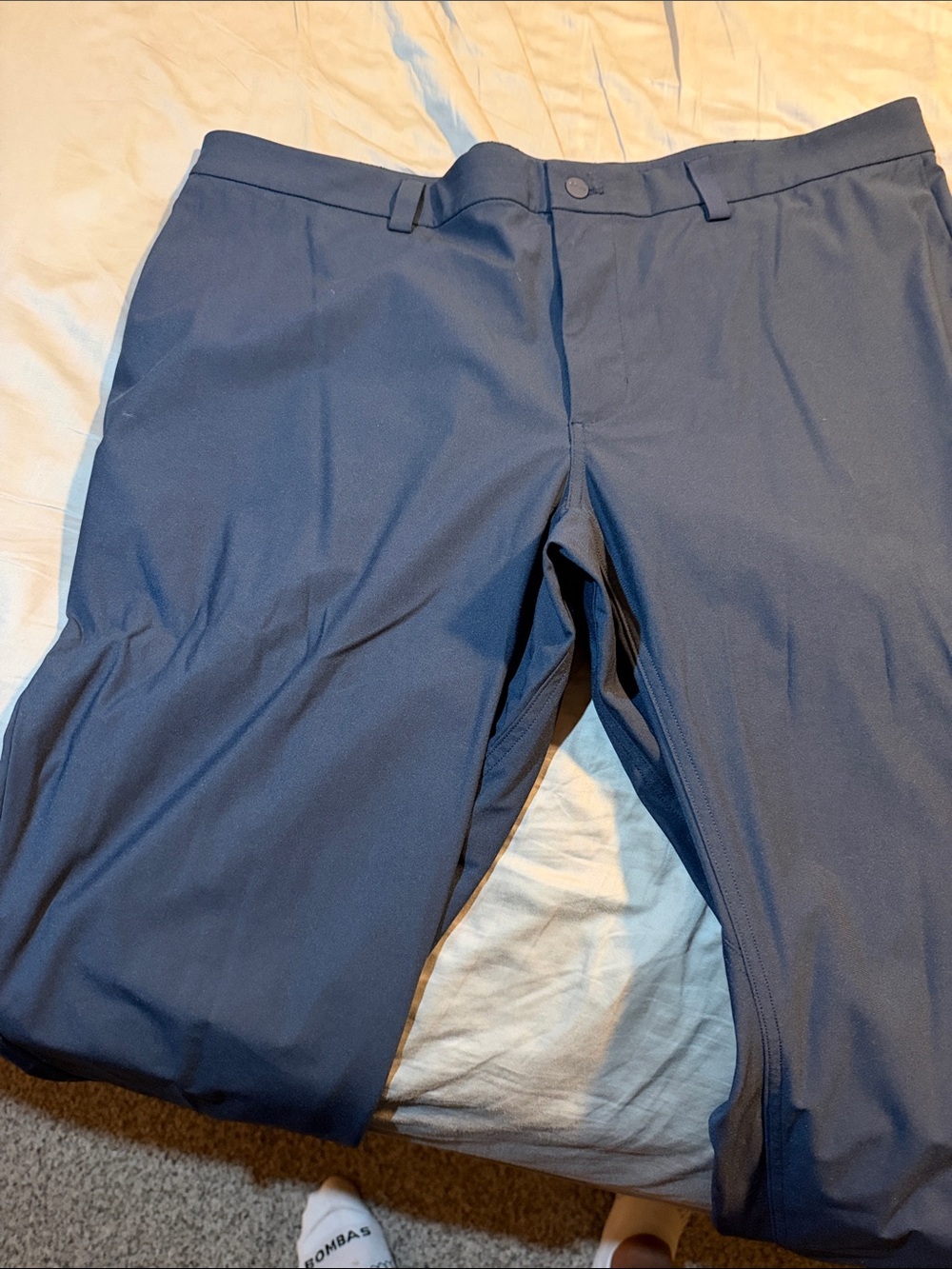 Duluth Trading Co Navy Straight-Leg Chinos